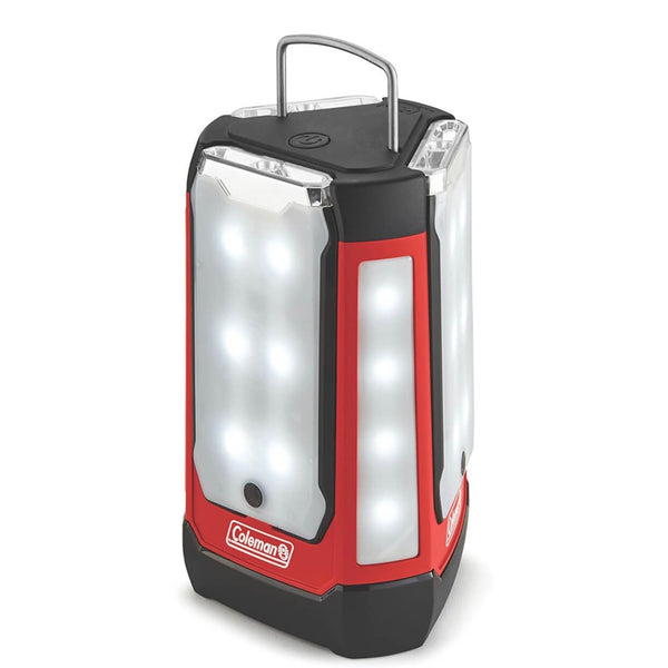 Coleman 3 Panel LED 600 Lumen Battery Powered Lantern And Charging Station With 3 Removable Light Panels