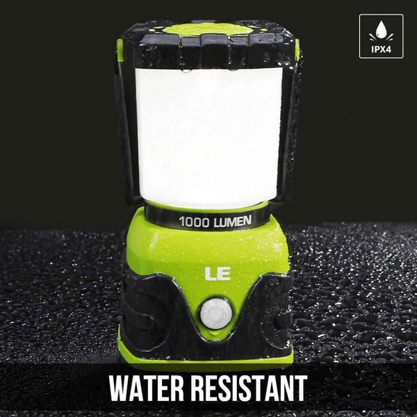 LE Battery Powered LED Lantern With 1000 Lumens And 4 Light Modes
