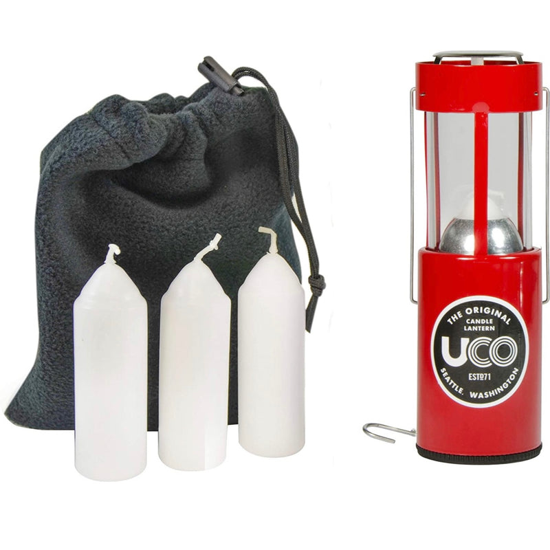 UCO Original Candle Lantern Value Pack with 3 Candles and Storage Bag