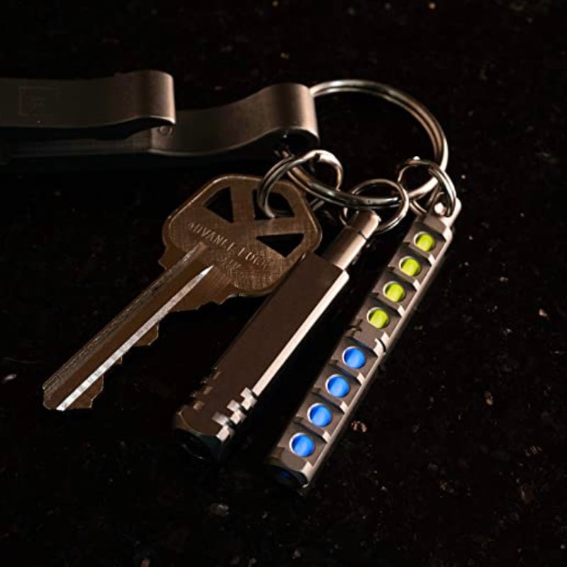 Tec-Accessories XL-Titanium Key Fob (Picatinny Rail Edition)