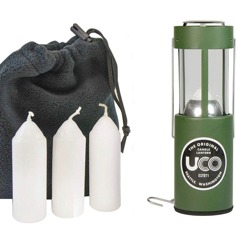 UCO Original Candle Lantern Value Pack with 3 Candles and Storage Bag